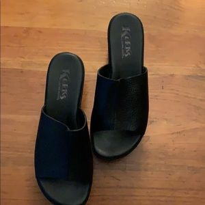 Kork ease black wedge